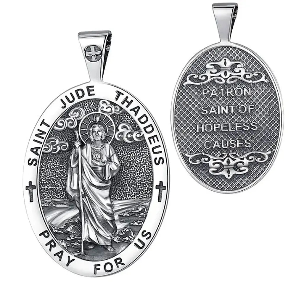 Colgante San Judas Tadeo en plata fina 925 #F22
