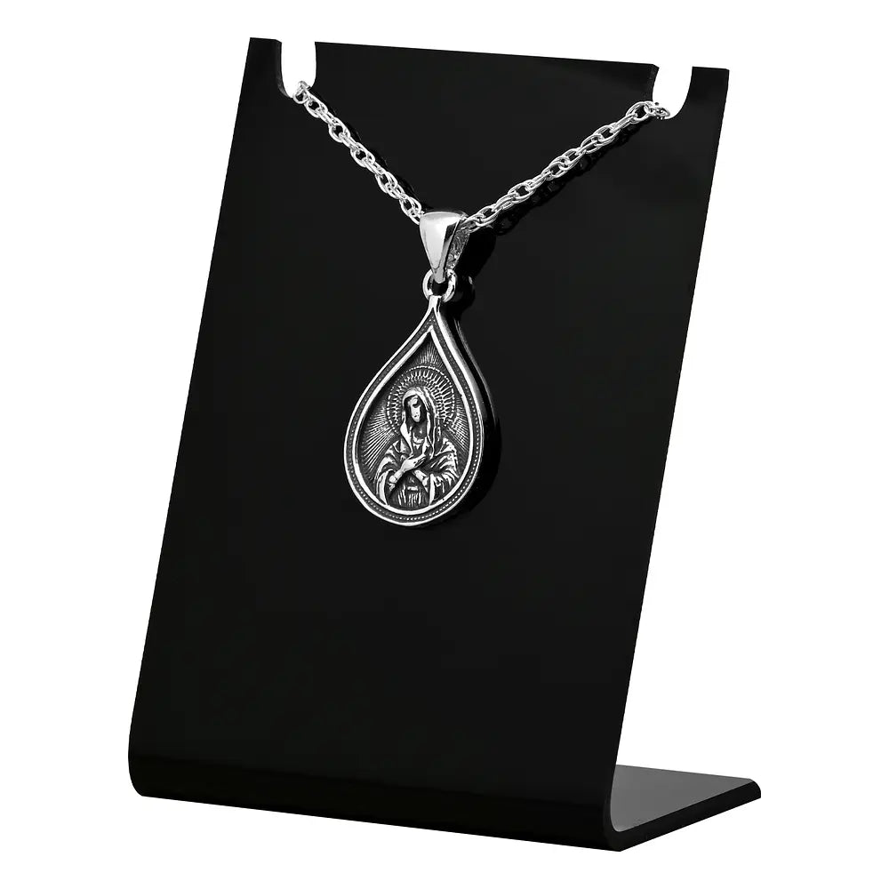 Colgante virgen maria en plata fina 925 #F49