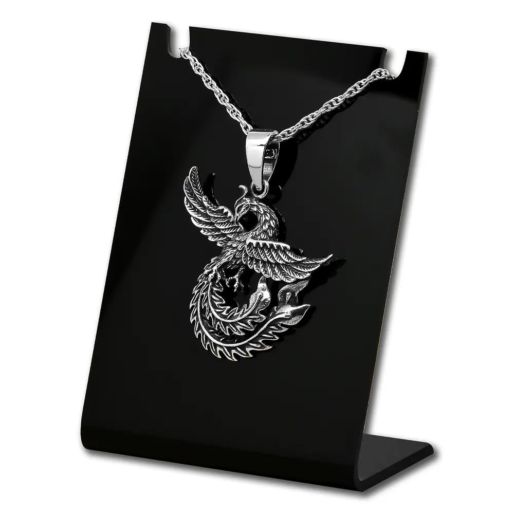 Colgante ave fenix en plata fina 925 #141
