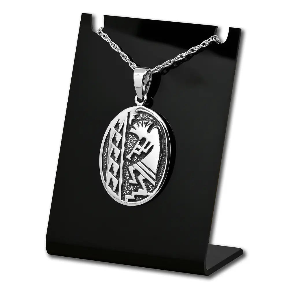 Colgante kokopelli dios de la fertilidad en plata 925 #F142
