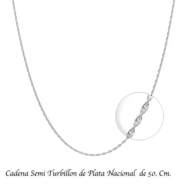 Colgante tetragrammaton con luna en plata 925 #F144