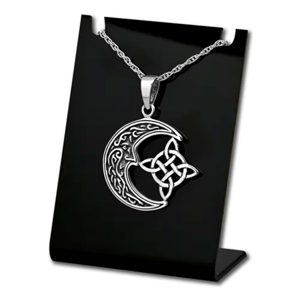 Colgante tetragrammaton con luna en plata 925 #F144