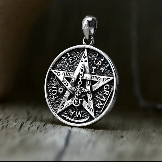 Colgante tetragrammaton en plata 925