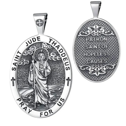 Colgante San Judas Tadeo en plata fina 925 #F22