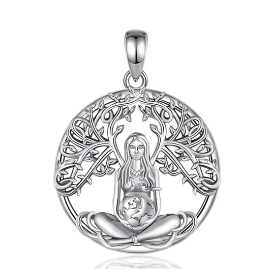 Colgante de la madre naturaleza en plata fina 925 #F95