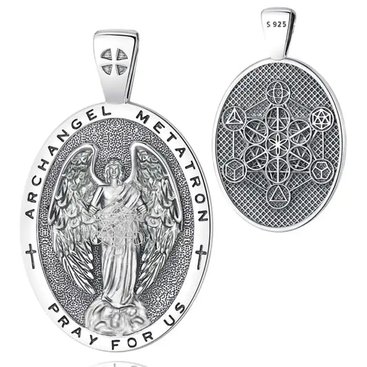 Colgante Arcángel Metatron en plata fina 925 #F102