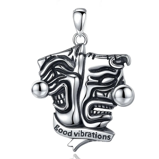 Colgante Joker, good vibrations en plata fina 925 #F45