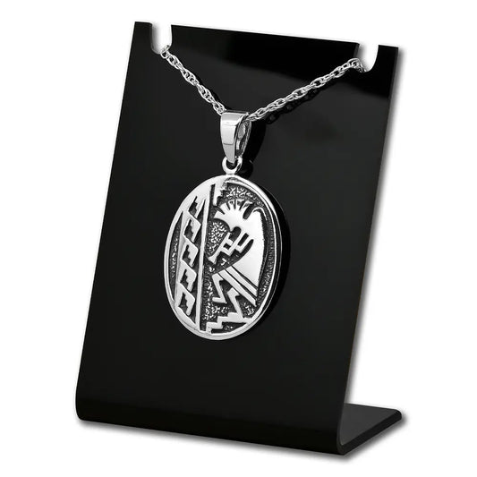 Colgante kokopelli dios de la fertilidad en plata 925 #F142