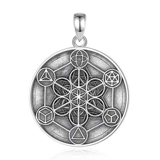 Colgante metatron simbología sagrada en plata fina 925 #F80