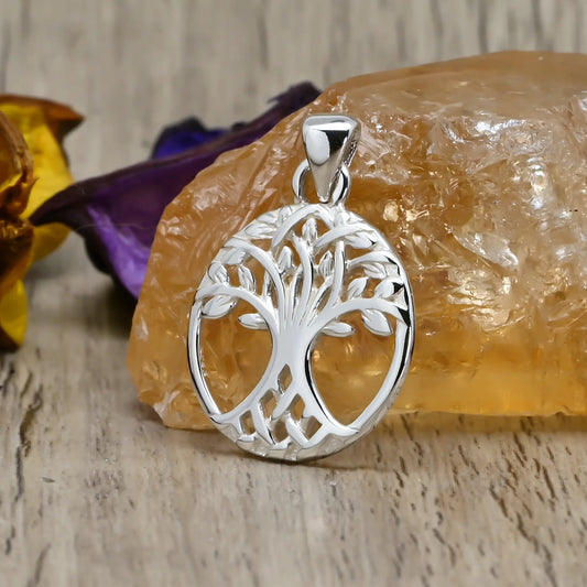 Colgante arbol de la vida en plata 950