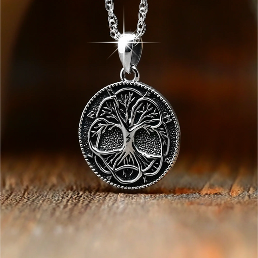 Colgante arbol de la vida en plata 950