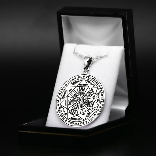 Colgante 7 arcangeles en plata 950