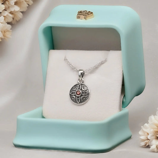 Colgante nudo de bruja en plata 950