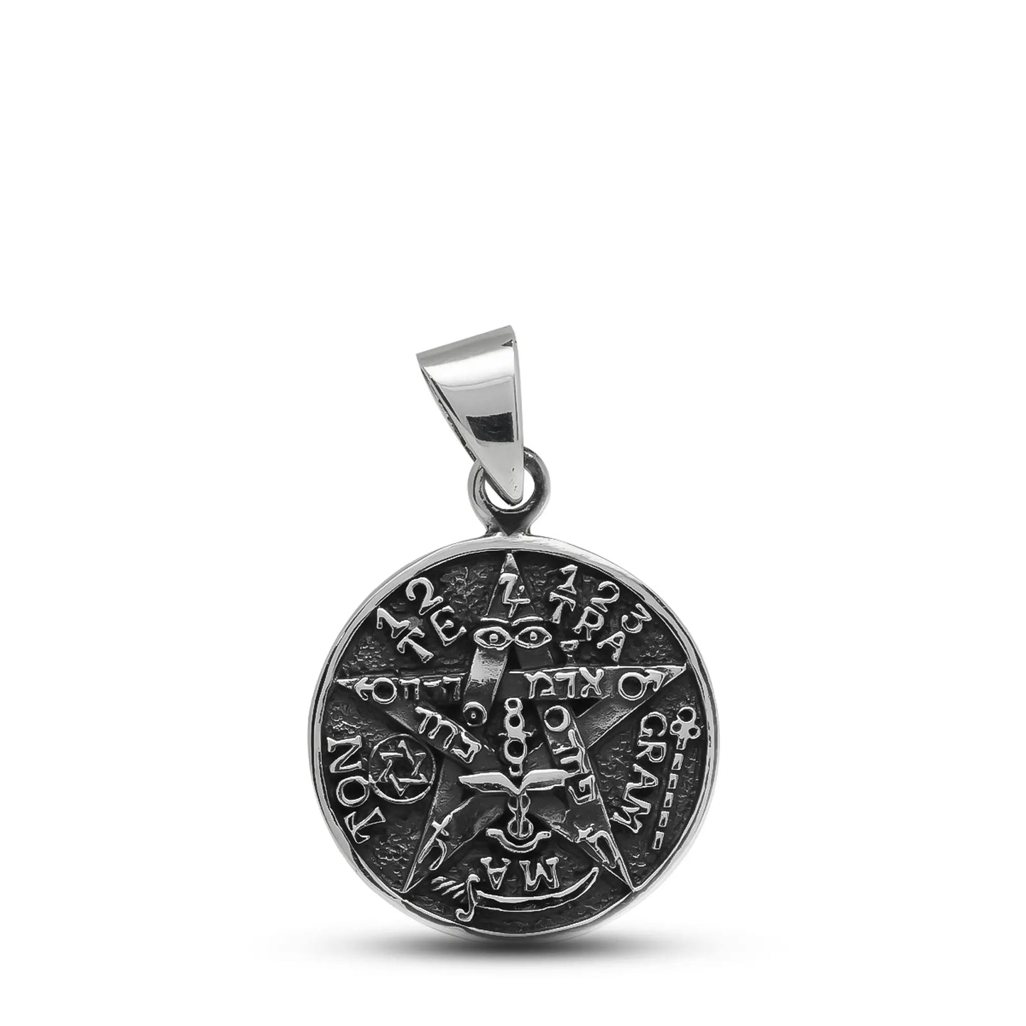 Colgante tetragrammaton en plata 950