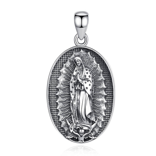 Colgante nuestra señora de Guadalupe en plata 925