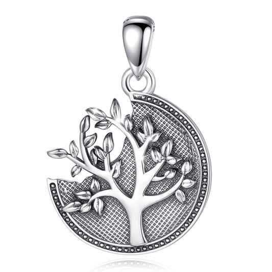 Colgante árbol de la vida en plata fina 950, con cadena