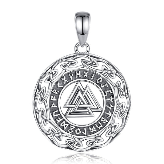 Colgante runa vikinga en plata fina 925