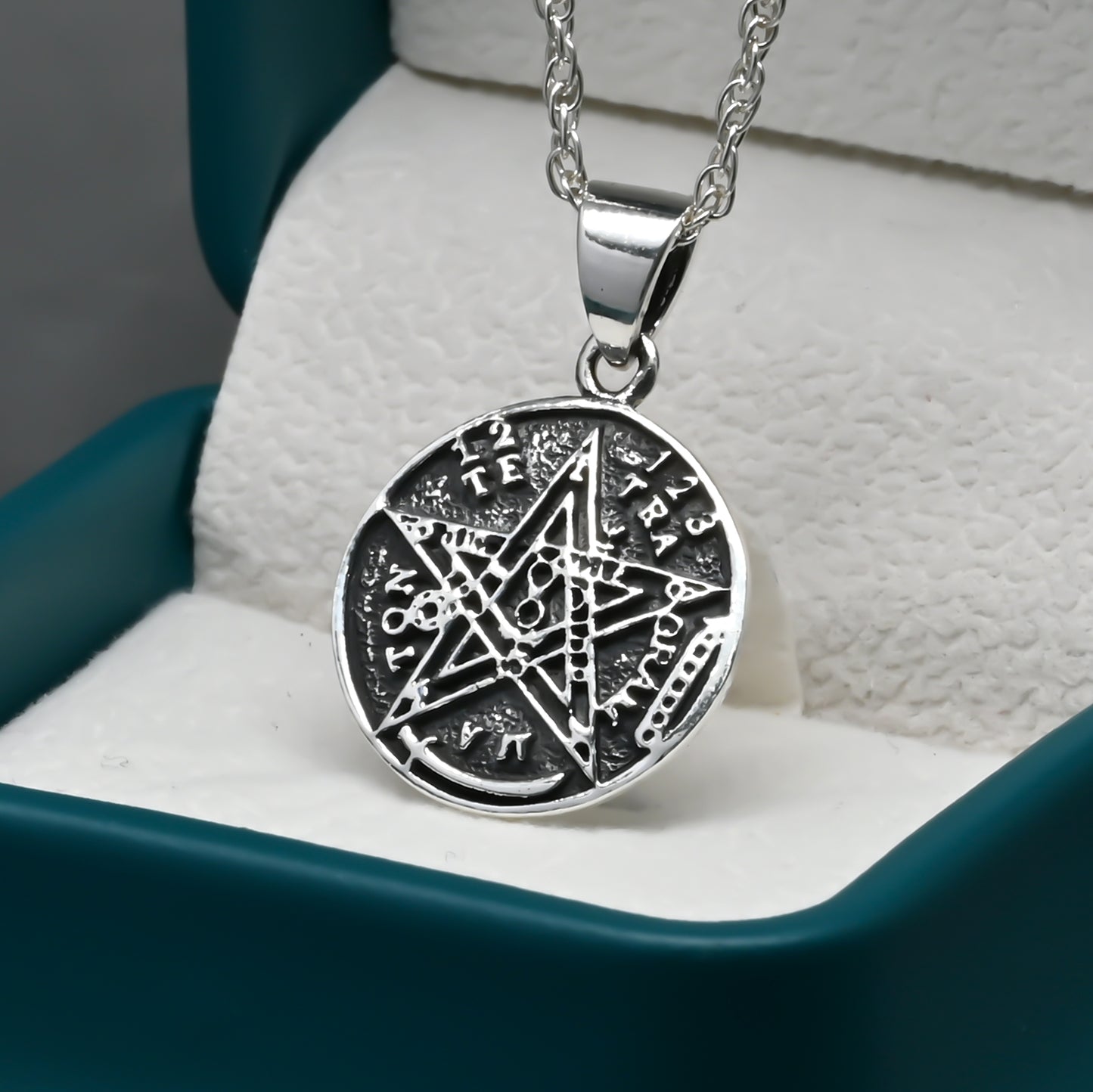 Colgante Tetragrammaton En Plata 925, Amuleto De Protección